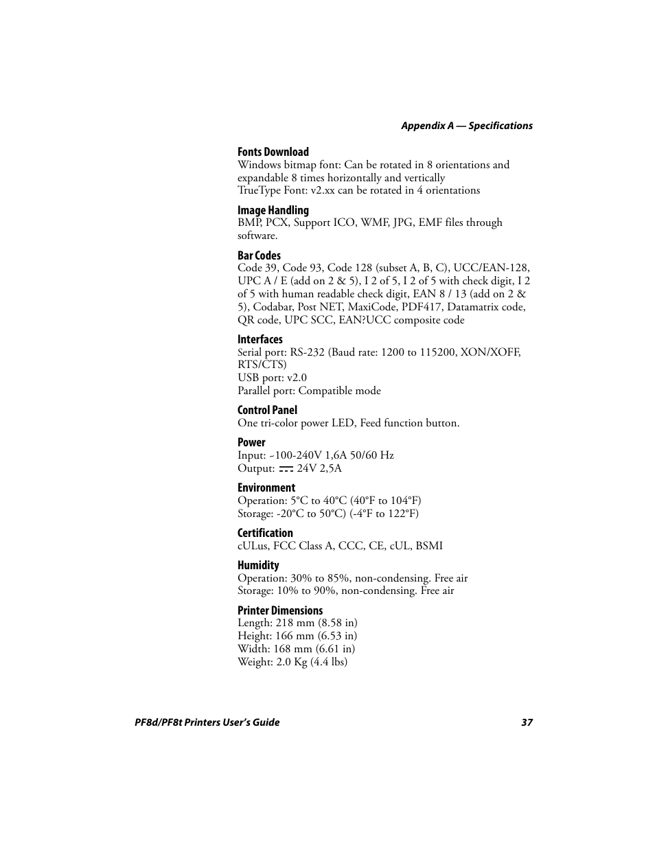 Intermec PF8T User Manual | Page 50 / 68