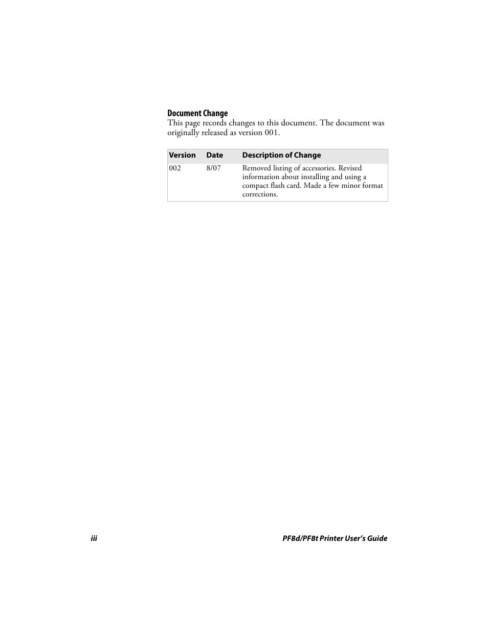 Intermec PF8T User Manual | Page 6 / 68