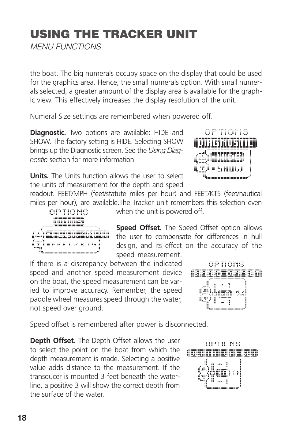 Using the tracker unit | Intermec TRACKER PRO 128 User Manual | Page 20 / 32