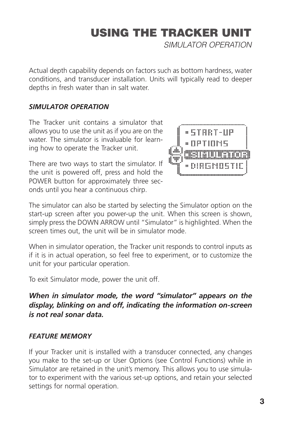 Using the tracker unit | Intermec TRACKER PRO 128 User Manual | Page 5 / 32