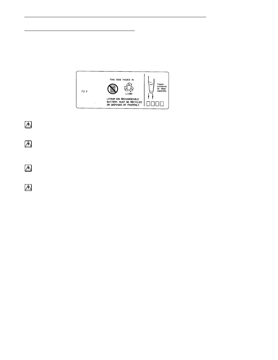 Rechargeable battery label | Intermec 6110 User Manual | Page 26 / 106