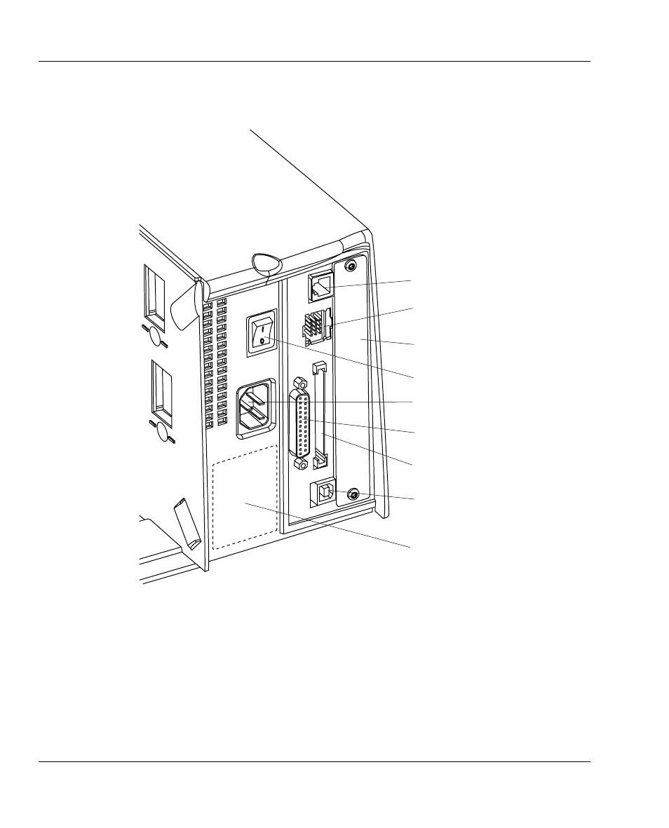 Rear view | Intermec F4 User Manual | Page 11 / 83