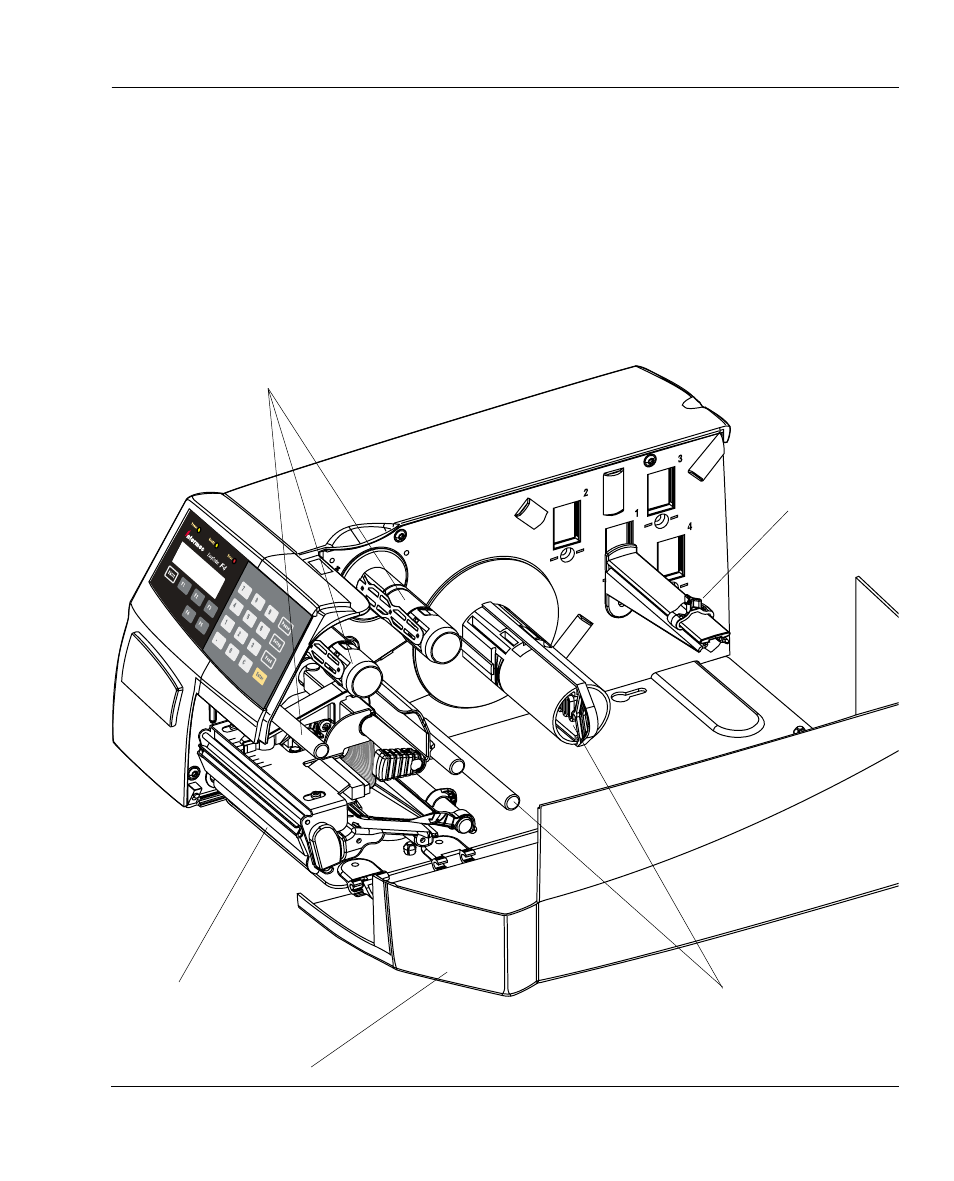 Media compartment | Intermec F4 User Manual | Page 12 / 83