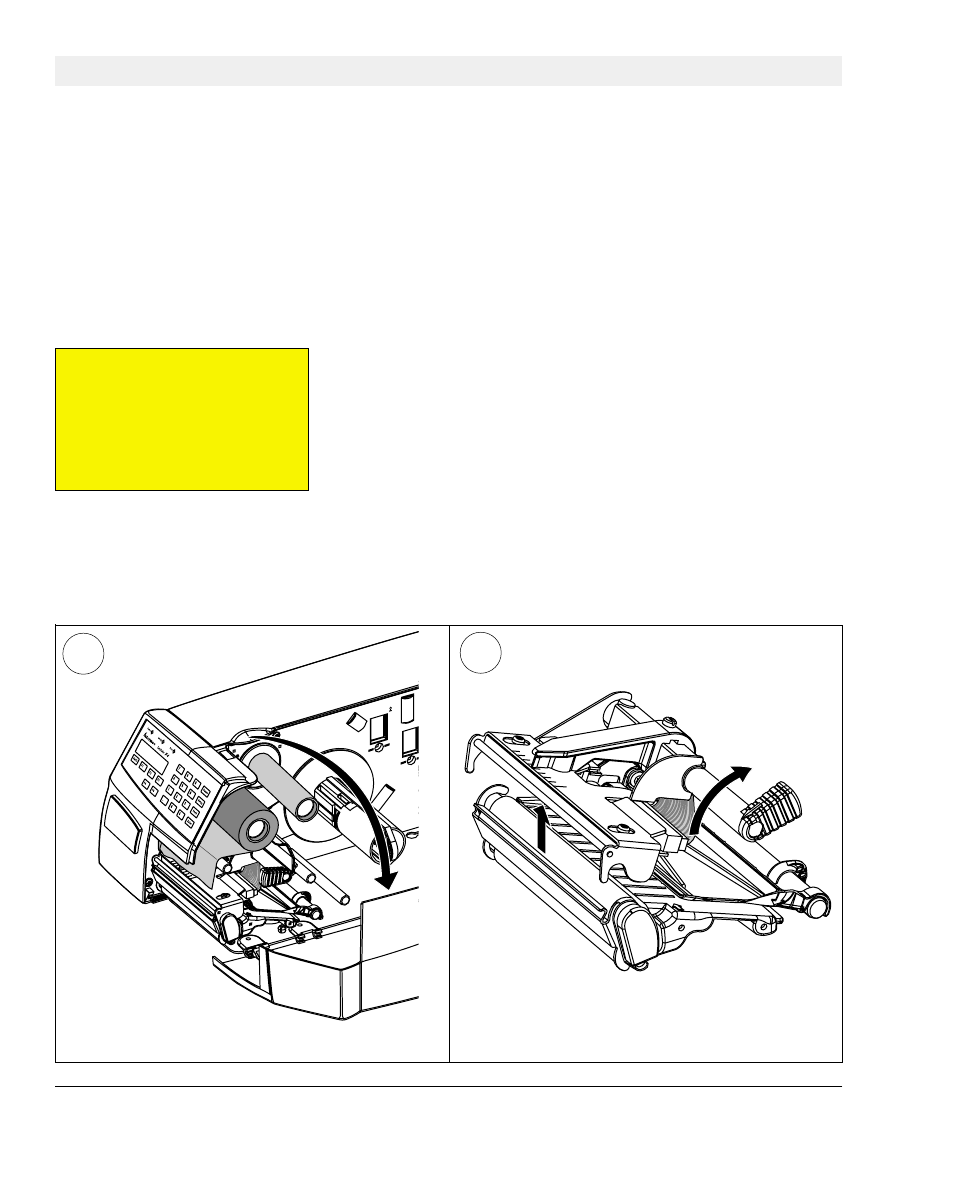 Thermal transfer printing, Ribbon load | Intermec F4 User Manual | Page 31 / 83