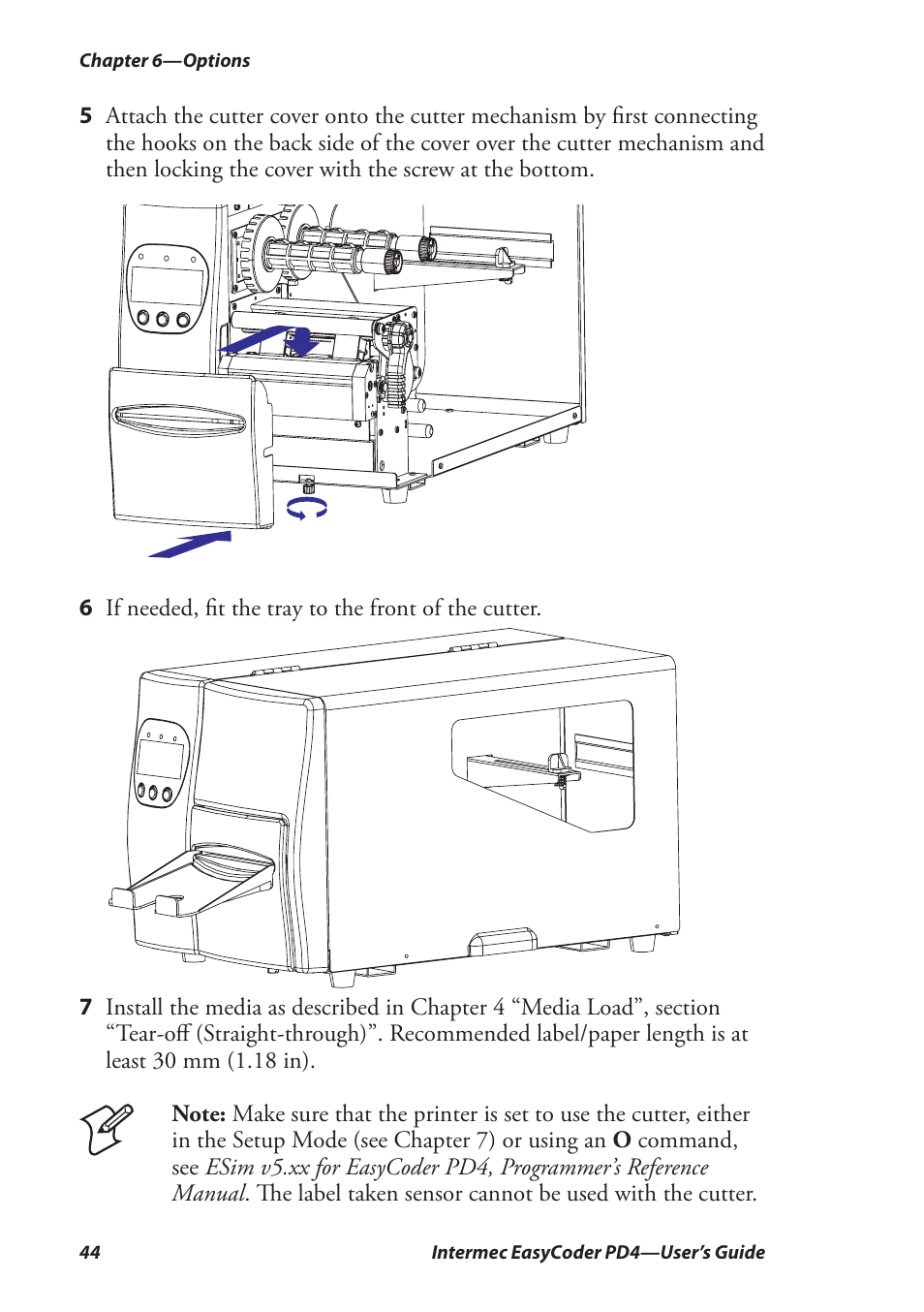 Intermec EASYCODER PD4 User Manual | Page 54 / 100