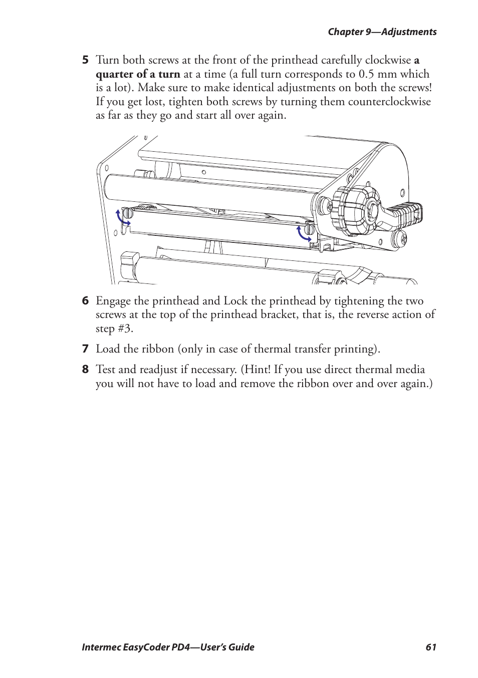 Intermec EASYCODER PD4 User Manual | Page 71 / 100