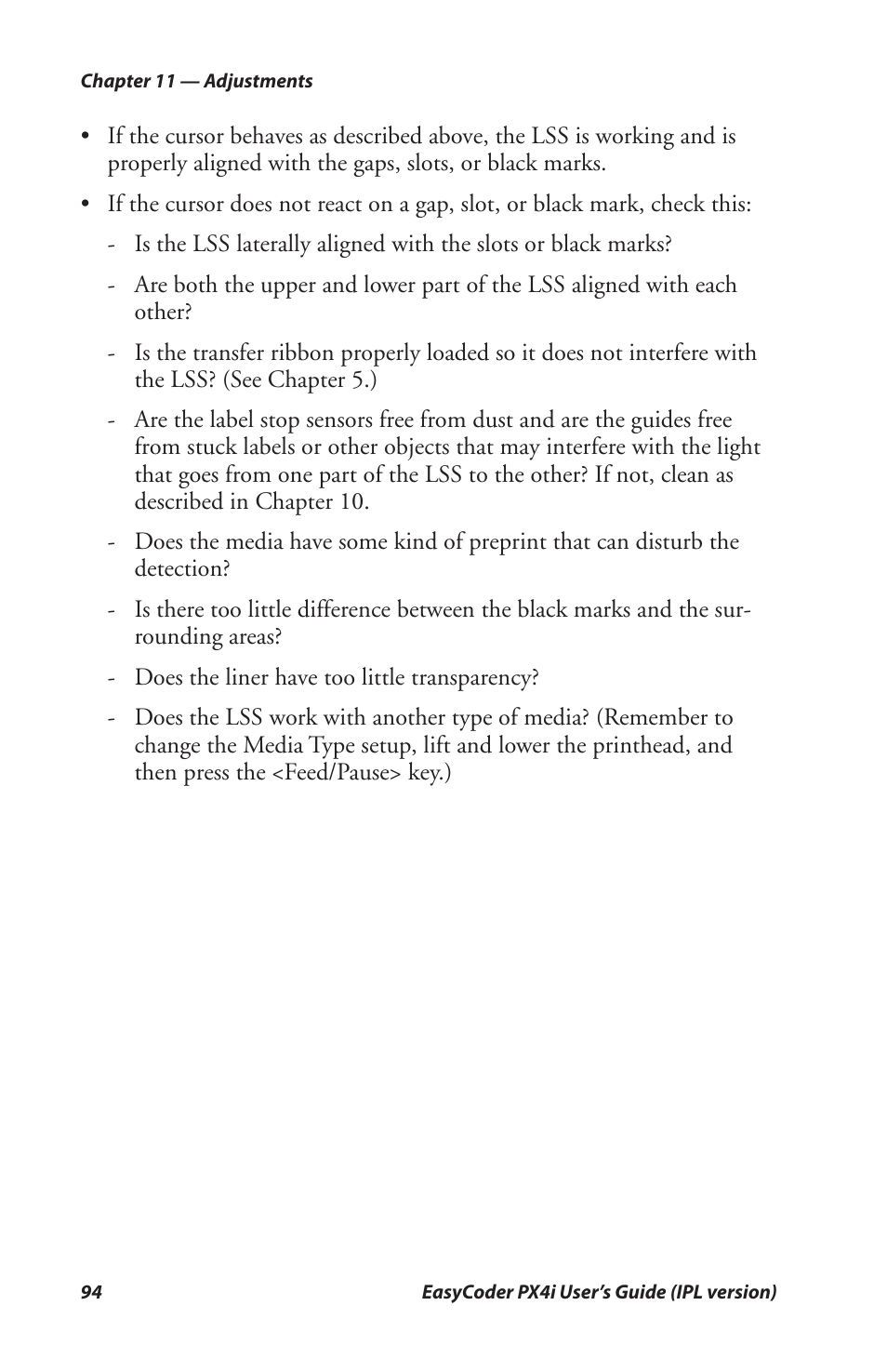 Intermec PX4I User Manual | Page 108 / 136
