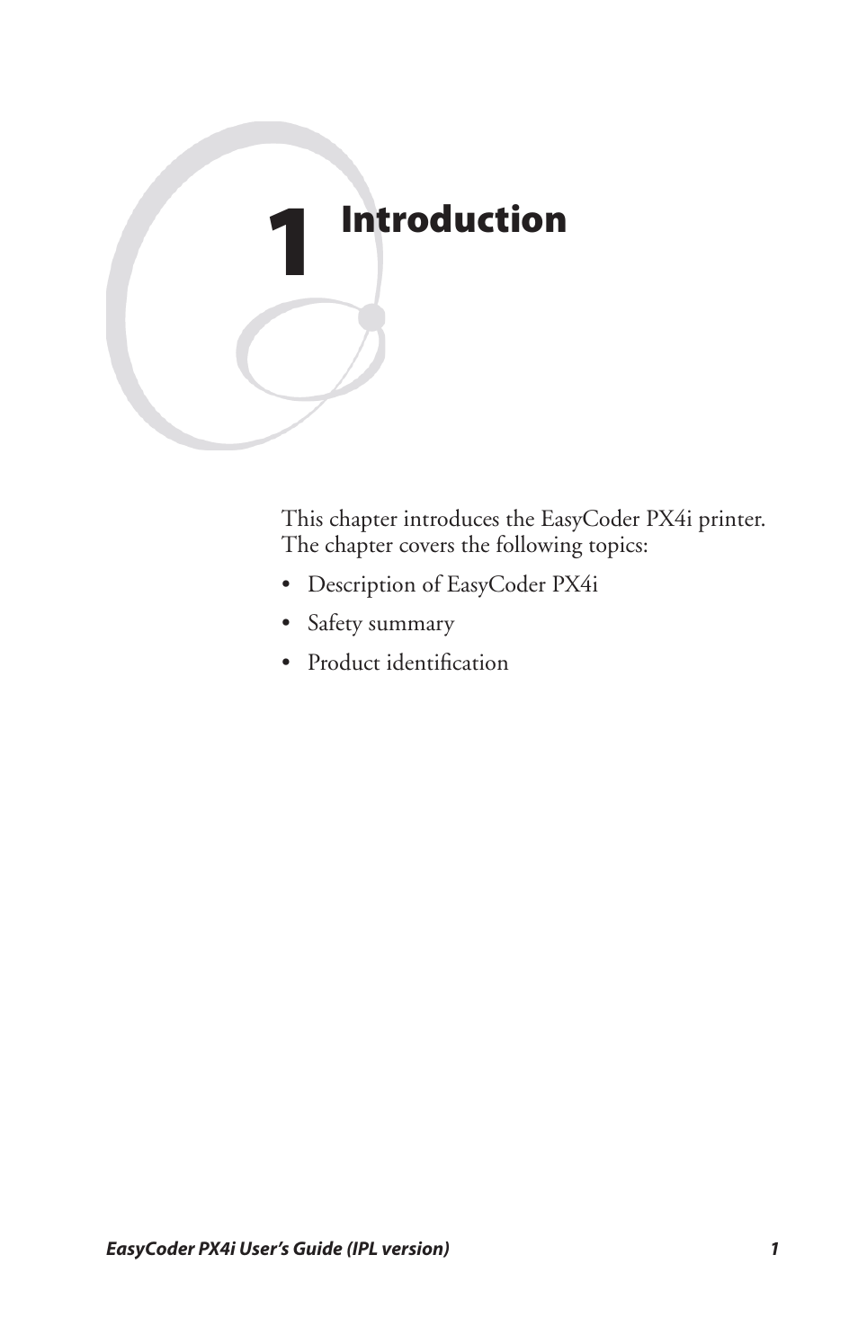 1 introduction, Introduction | Intermec PX4I User Manual | Page 15 / 136