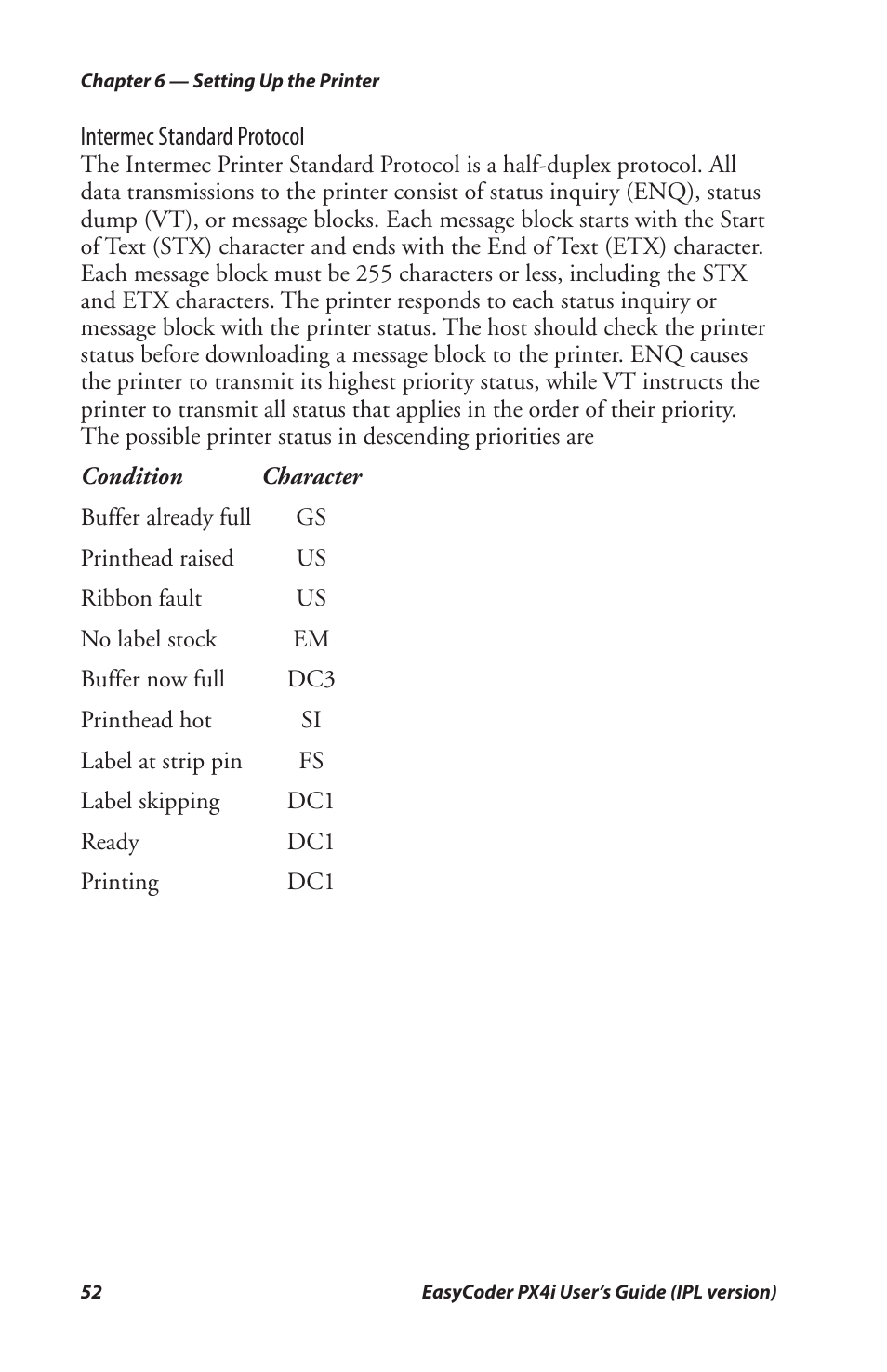Intermec PX4I User Manual | Page 66 / 136