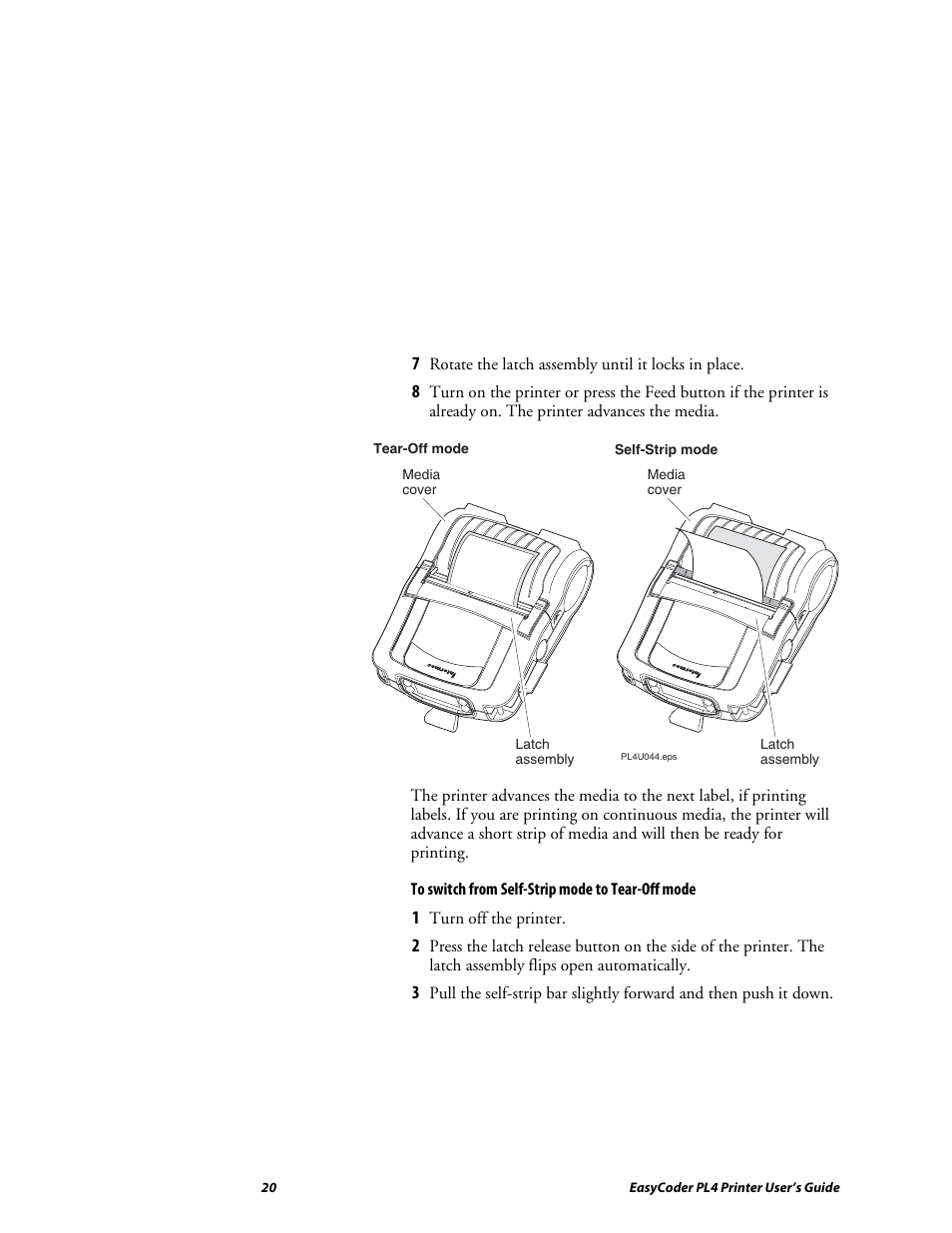 Intermec EASYCODER PL4 User Manual | Page 20 / 65