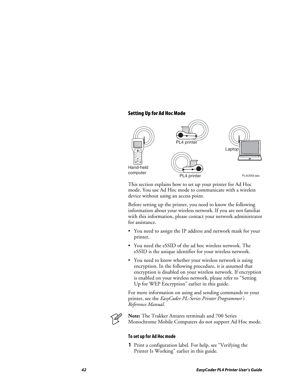 Intermec EASYCODER PL4 User Manual | Page 42 / 65