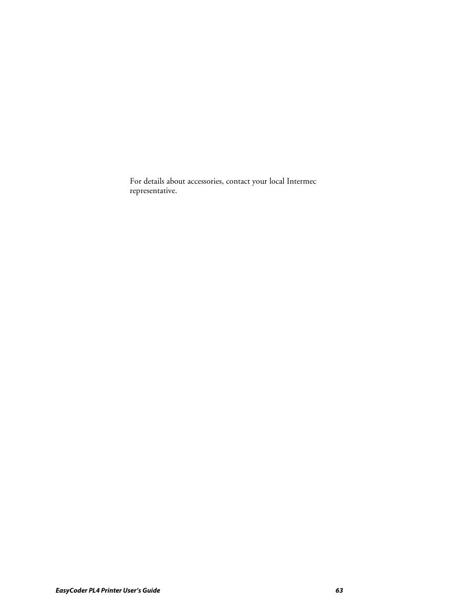 Intermec EASYCODER PL4 User Manual | Page 63 / 65