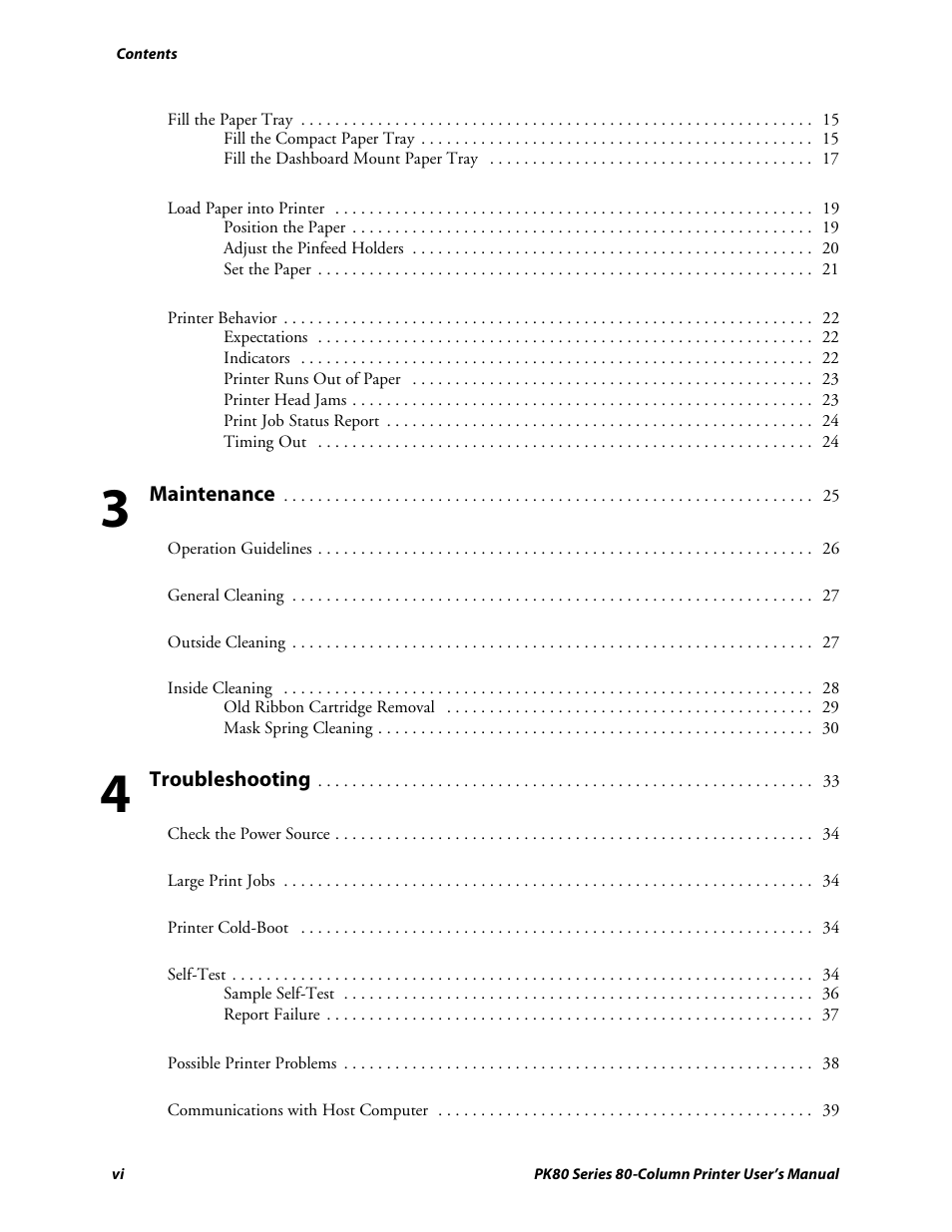 Intermec PK80 User Manual | Page 6 / 84