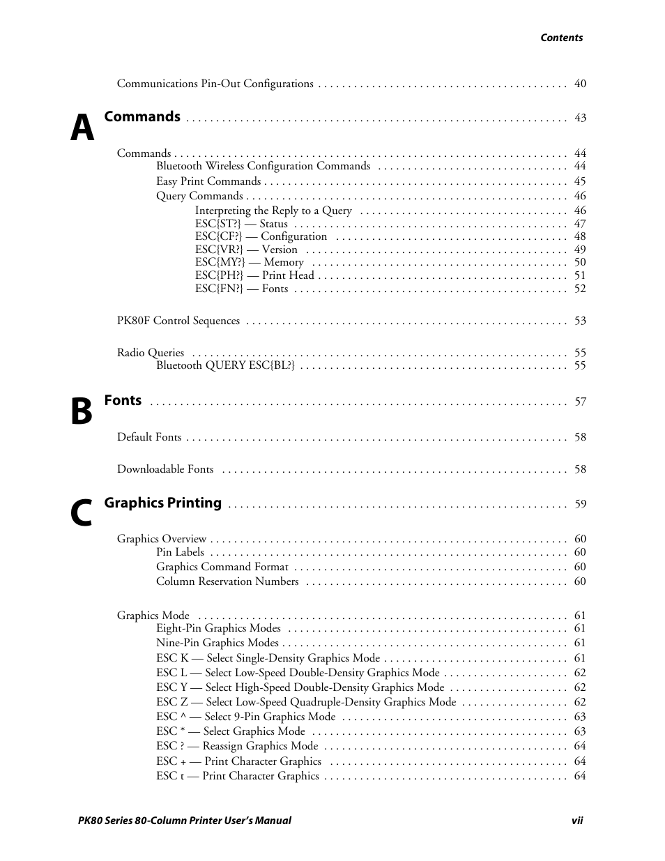 Ab c | Intermec PK80 User Manual | Page 7 / 84