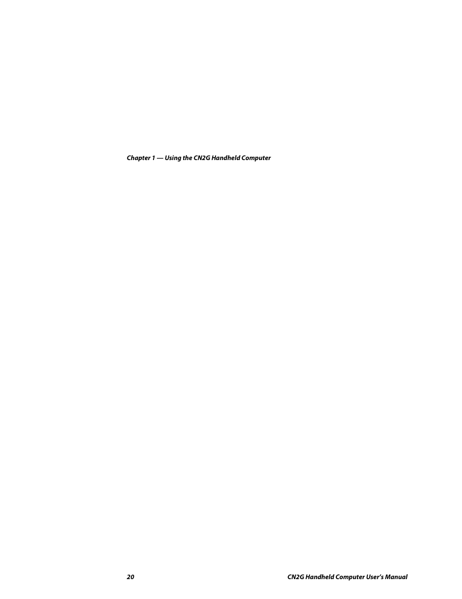 Intermec CN2G User Manual | Page 32 / 102