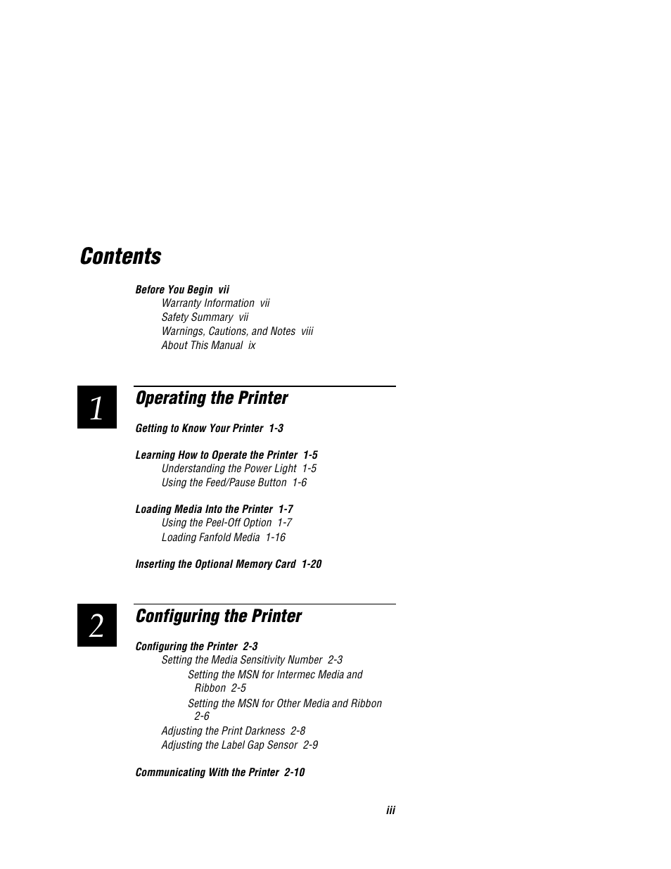 Intermec EASYCODER 7421 User Manual | Page 3 / 98