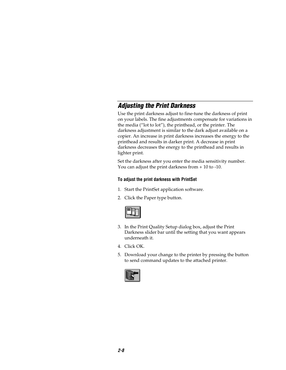 Co de 39, Adjusting the print darkness | Intermec EASYCODER 7421 User Manual | Page 38 / 98