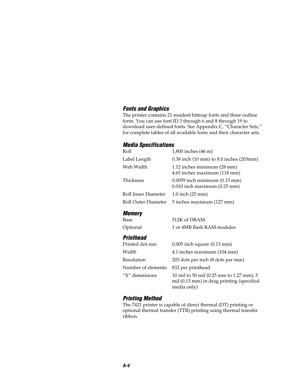 Intermec EASYCODER 7421 User Manual | Page 68 / 98