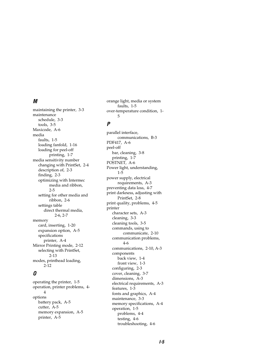 Intermec EASYCODER 7421 User Manual | Page 95 / 98