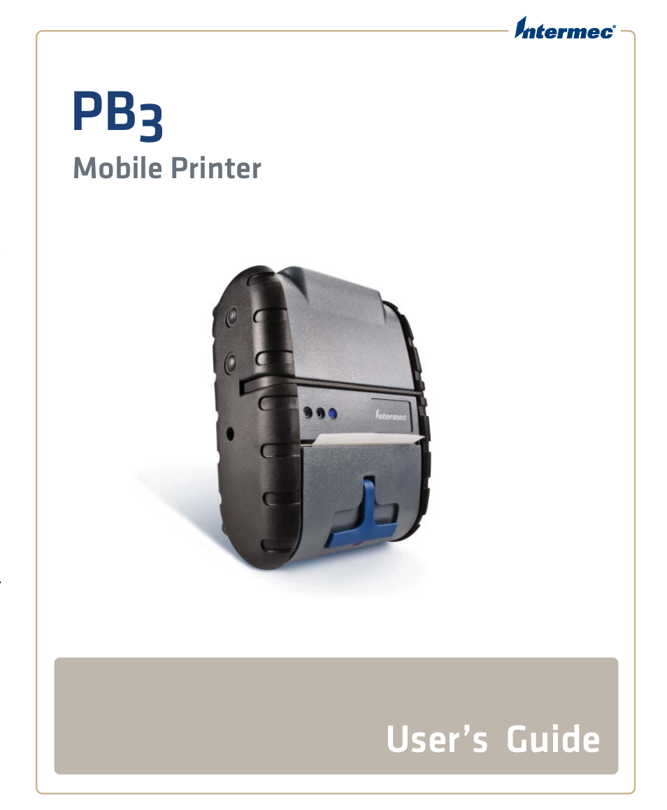 Intermec Mobile PB3 User Manual | 38 pages