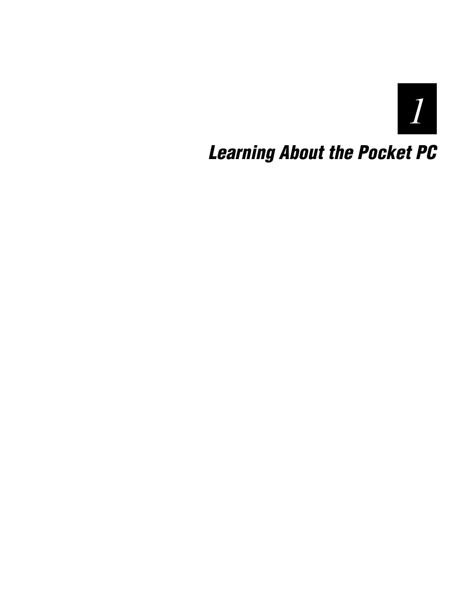 Chapter 1 - learning about the pocket pc | Intermec 70 User Manual | Page 13 / 134