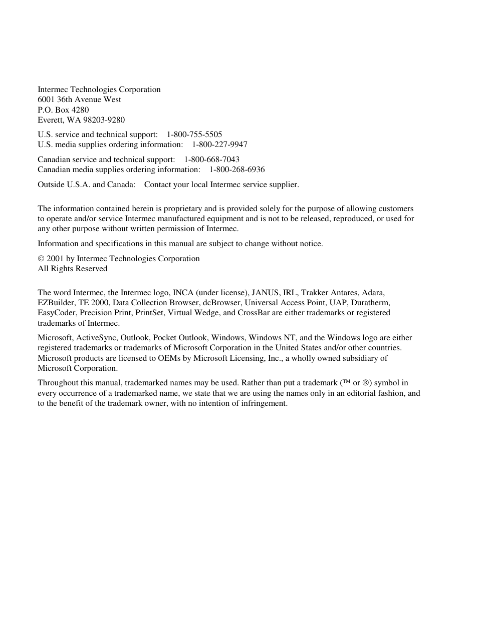 Intermec 70 User Manual | Page 2 / 134