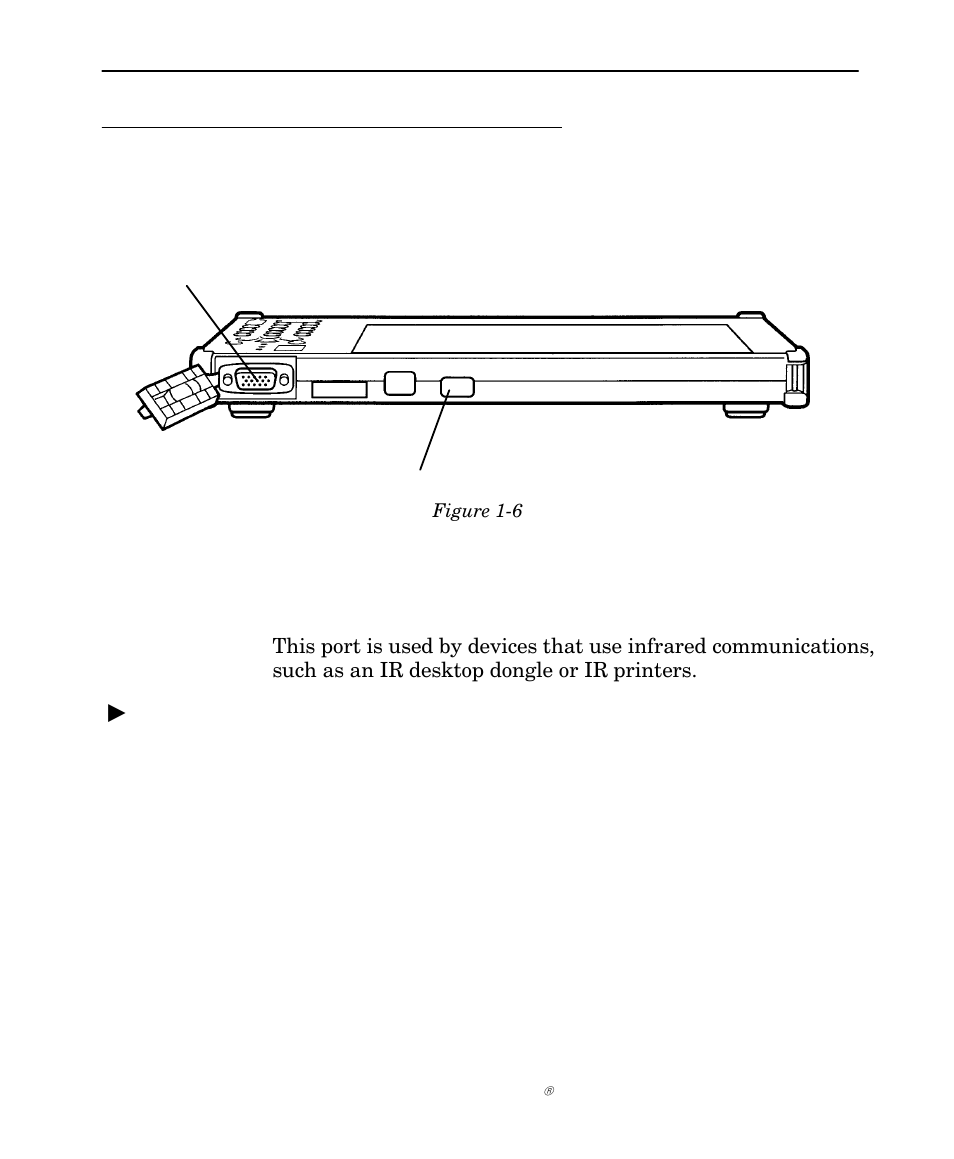 Rear view, Infrared communications port | Intermec NORAND 6642 User Manual | Page 18 / 77