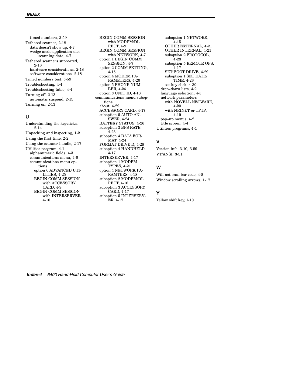 Intermec 6400 User Manual | Page 196 / 196