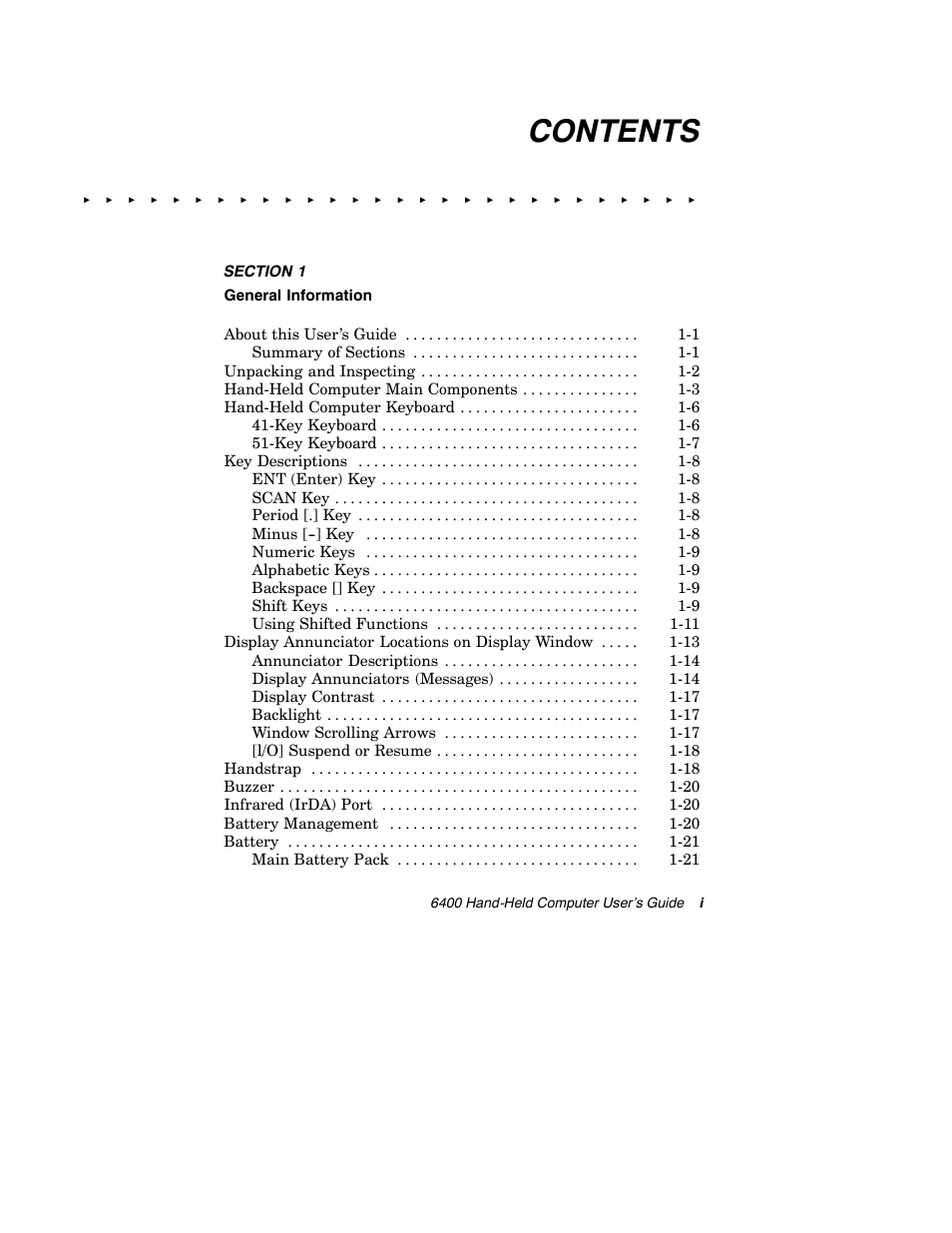 Intermec 6400 User Manual | Page 3 / 196
