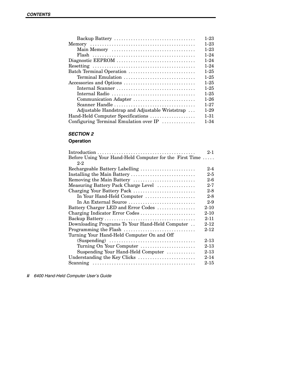 Intermec 6400 User Manual | Page 4 / 196