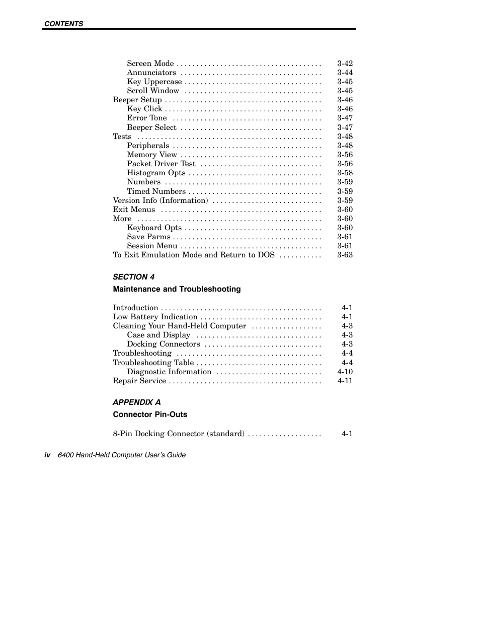 Intermec 6400 User Manual | Page 6 / 196