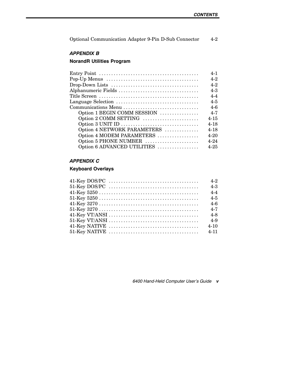 Intermec 6400 User Manual | Page 7 / 196