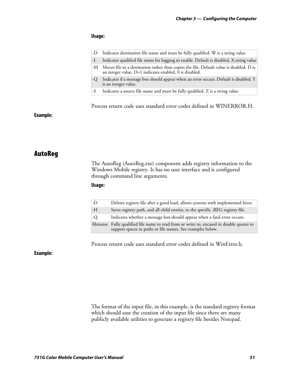 Autoreg | Intermec 751G User Manual | Page 65 / 156