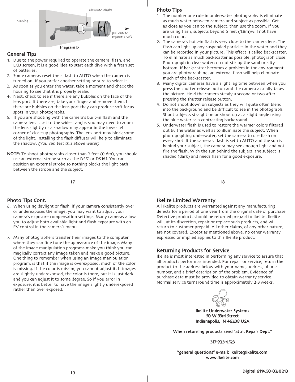 Ikelite DSC-W50 User Manual | Page 5 / 5