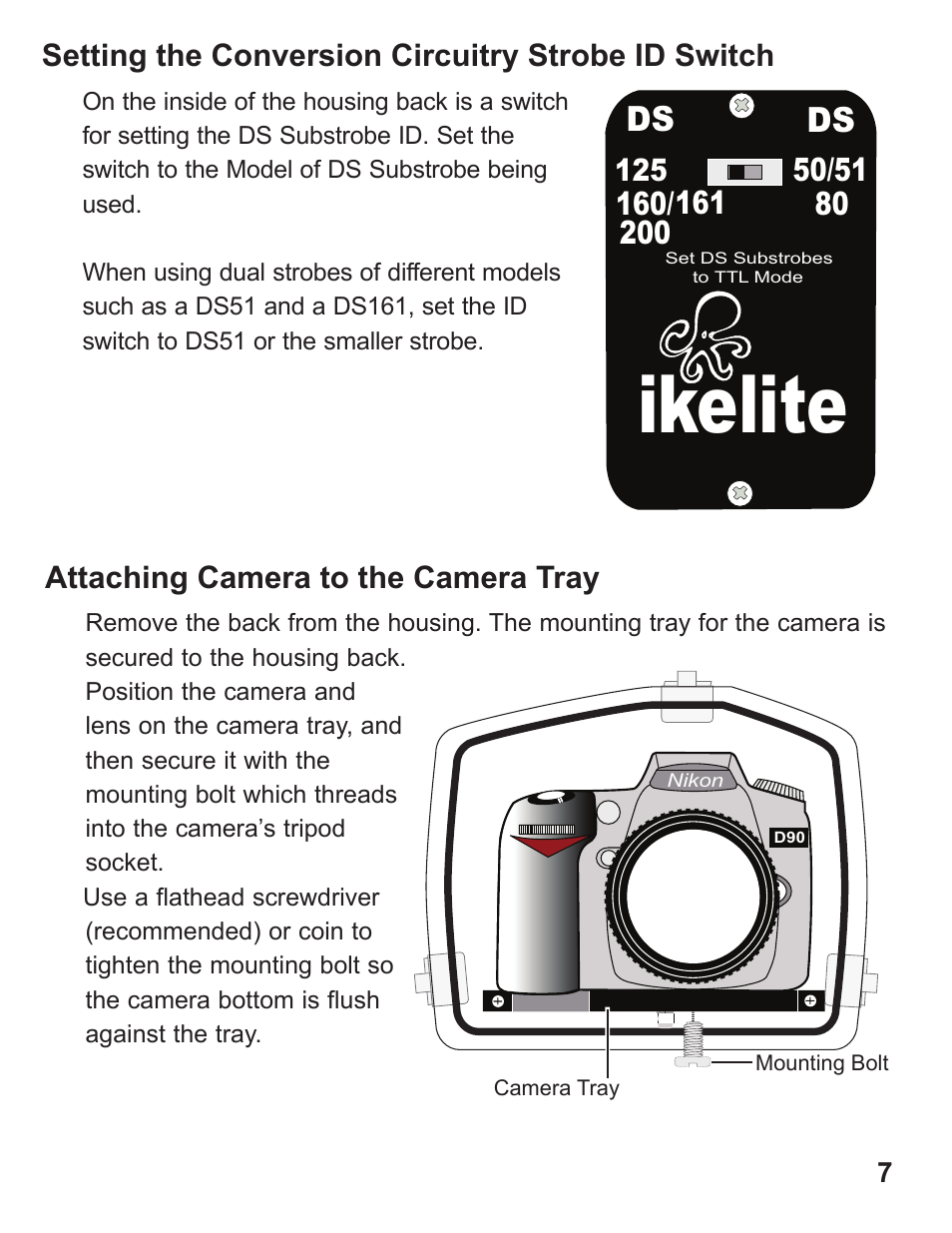 Ikelite | Ikelite D90 User Manual | Page 7 / 28