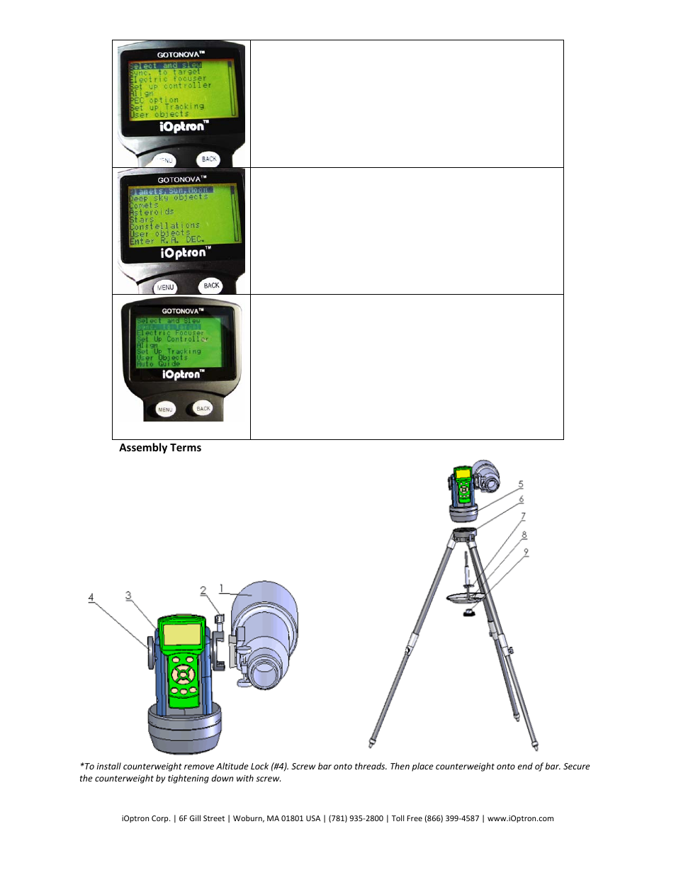 iOptron SMARTSTAR CUBEPROTM 8200 User Manual | Page 4 / 4