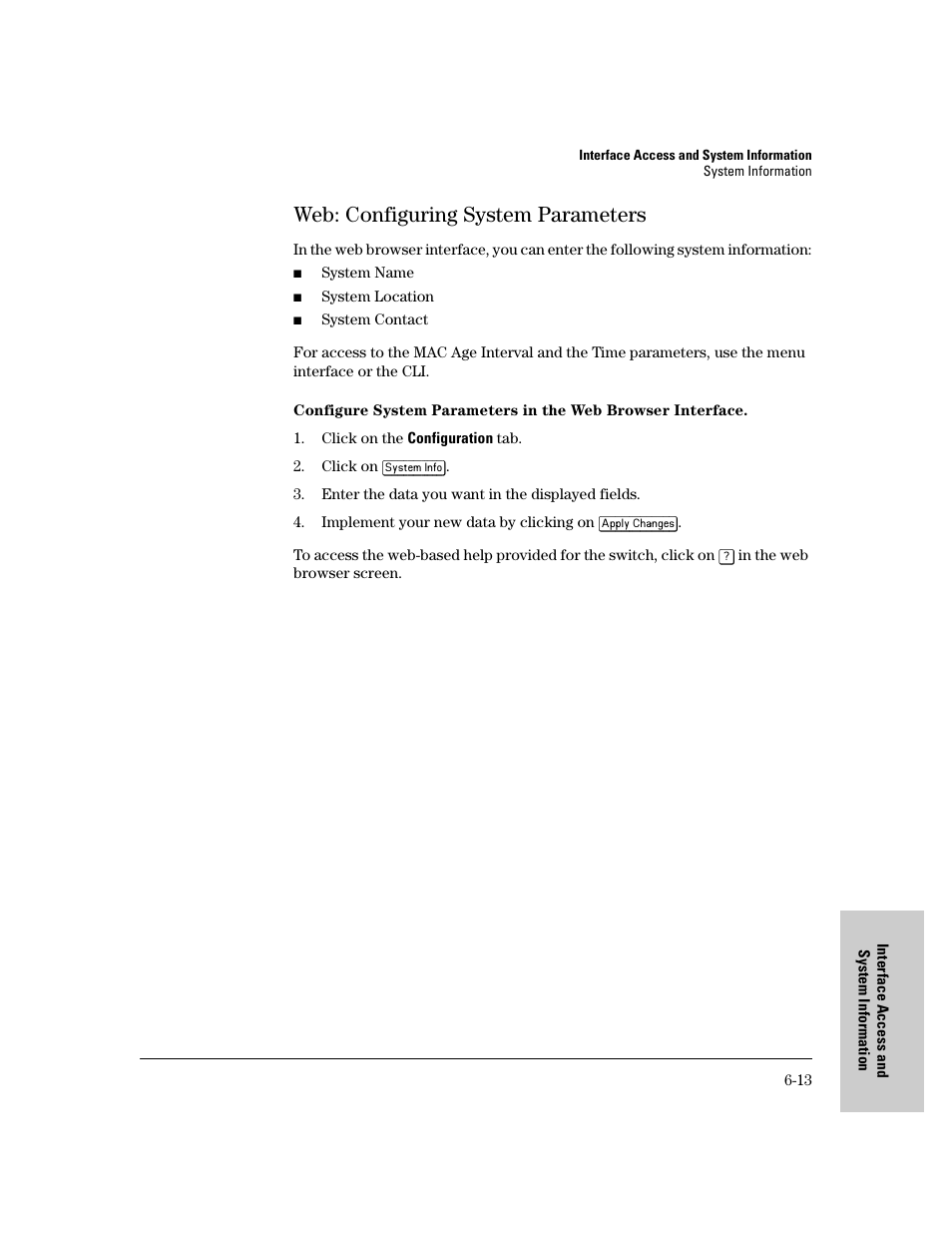 Web: configuring system parameters, Web: configuring system parameters -13 | IronPort Systems 4108GL User Manual | Page 115 / 483