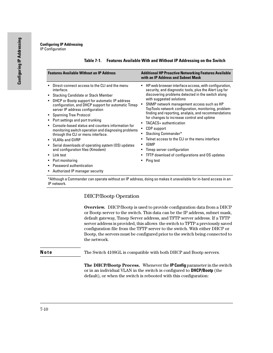 Dhcp/bootp operation, Dhcp/bootp operation -10, 10 f | IronPort Systems 4108GL User Manual | Page 126 / 483