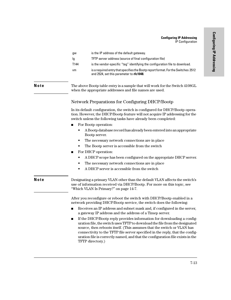 Network preparations for configuring dhcp/bootp | IronPort Systems 4108GL User Manual | Page 129 / 483