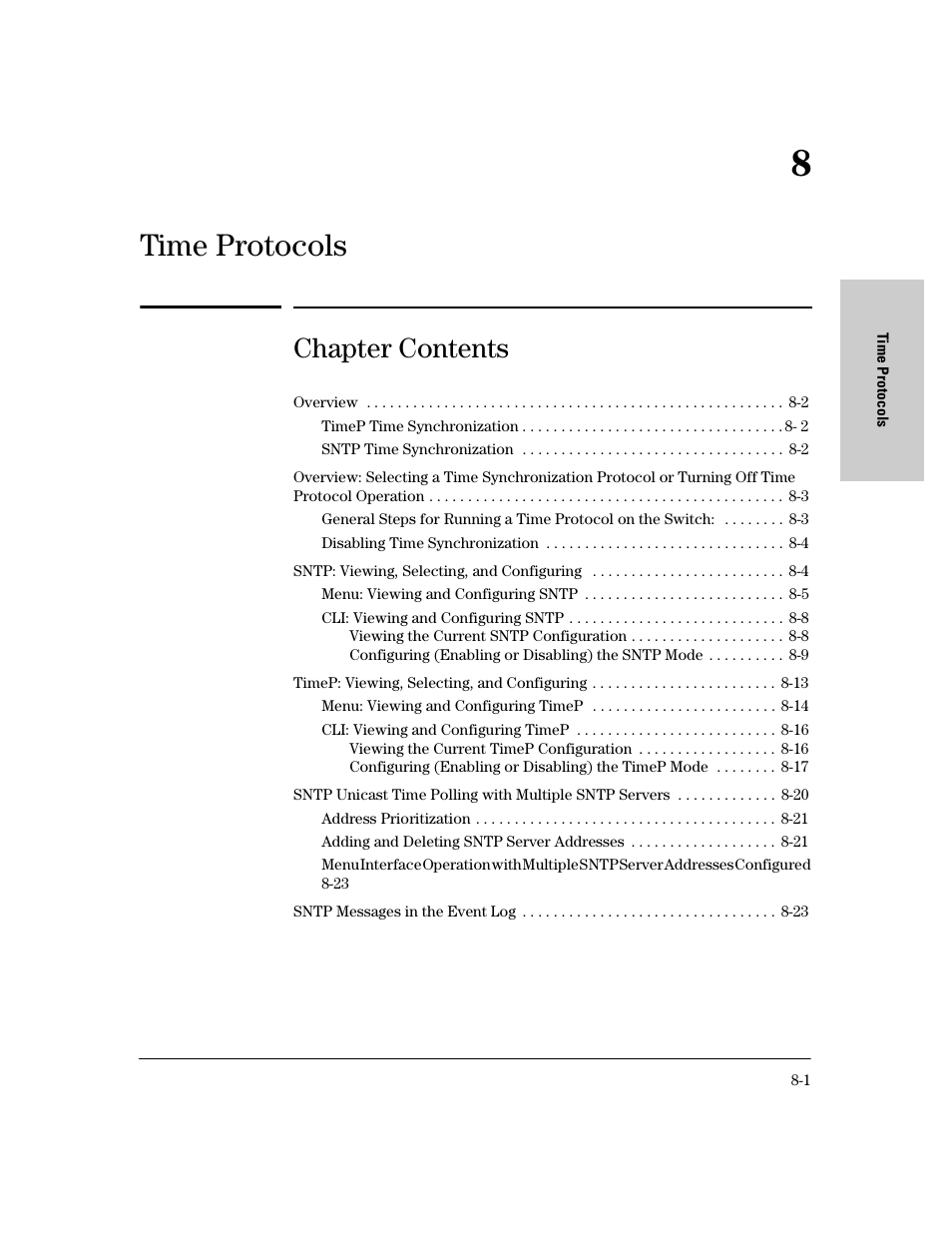 Time protocols, Chapter contents | IronPort Systems 4108GL User Manual | Page 131 / 483