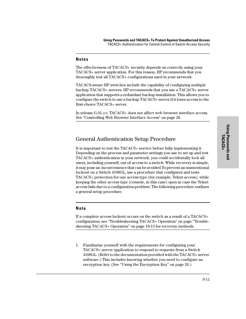 General authentication setup procedure, General authentication setup procedure -11 | IronPort Systems 4108GL User Manual | Page 165 / 483