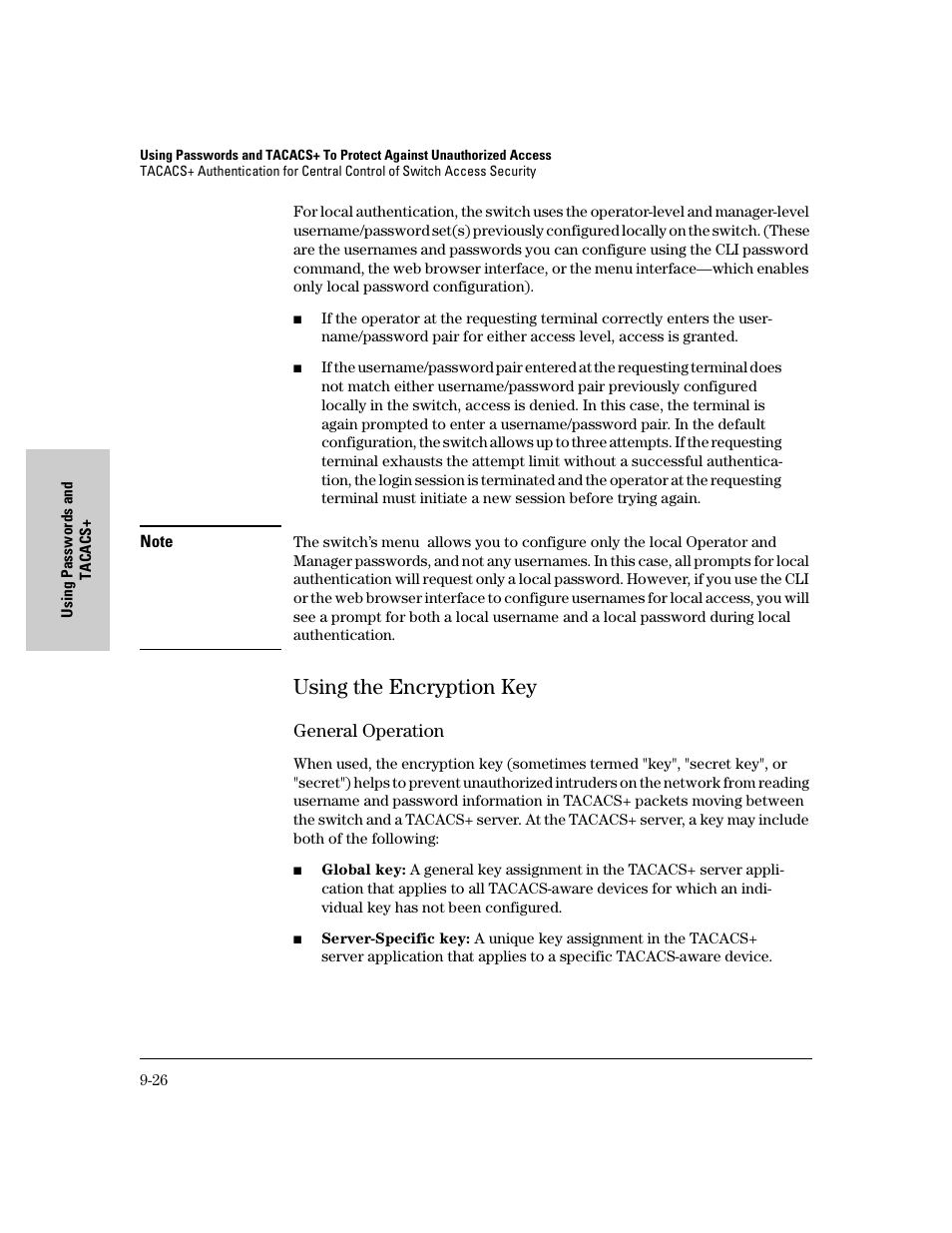 Using the encryption key, General operation, Using the encryption key -26 | General operation -26 | IronPort Systems 4108GL User Manual | Page 180 / 483