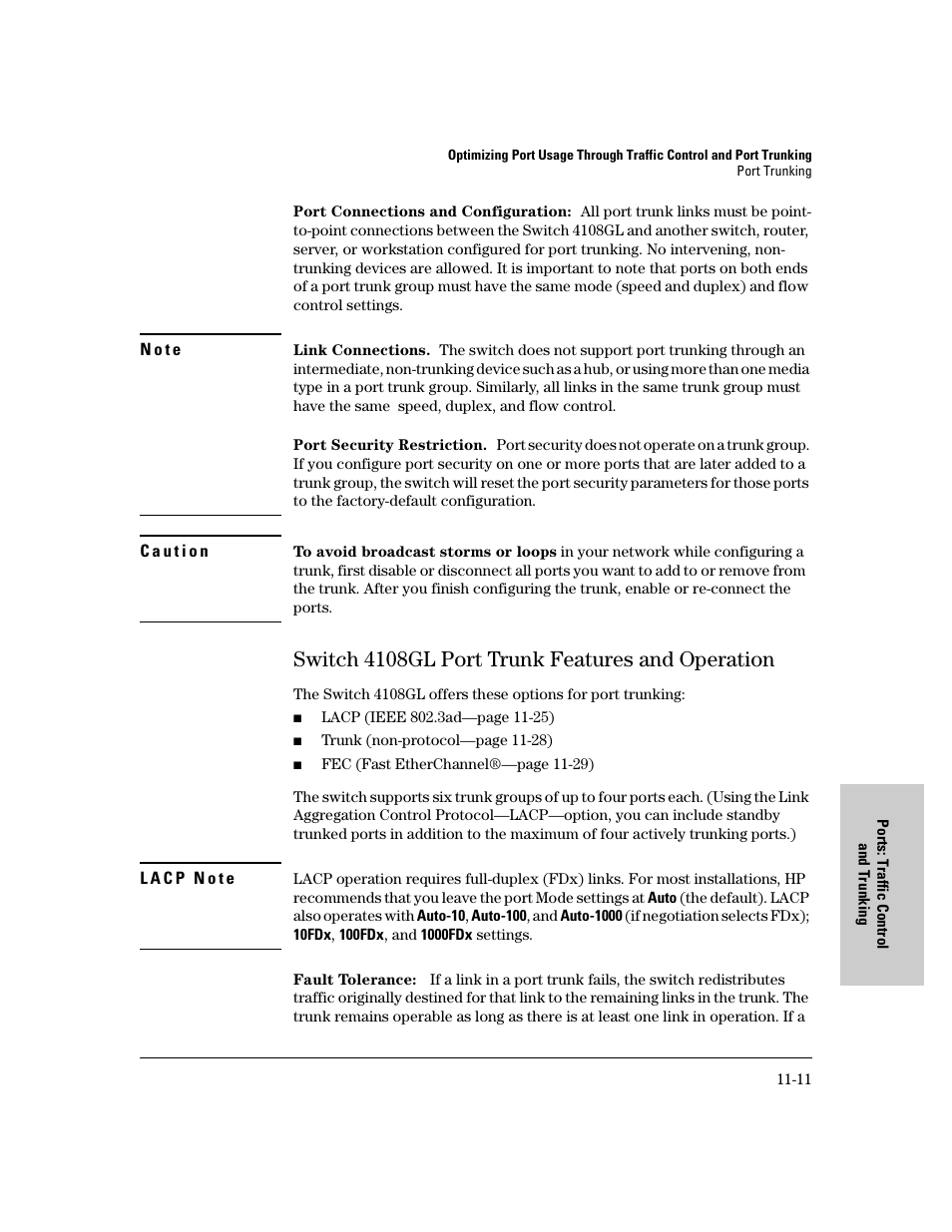 Switch 4108gl port trunk features and operation | IronPort Systems 4108GL User Manual | Page 209 / 483