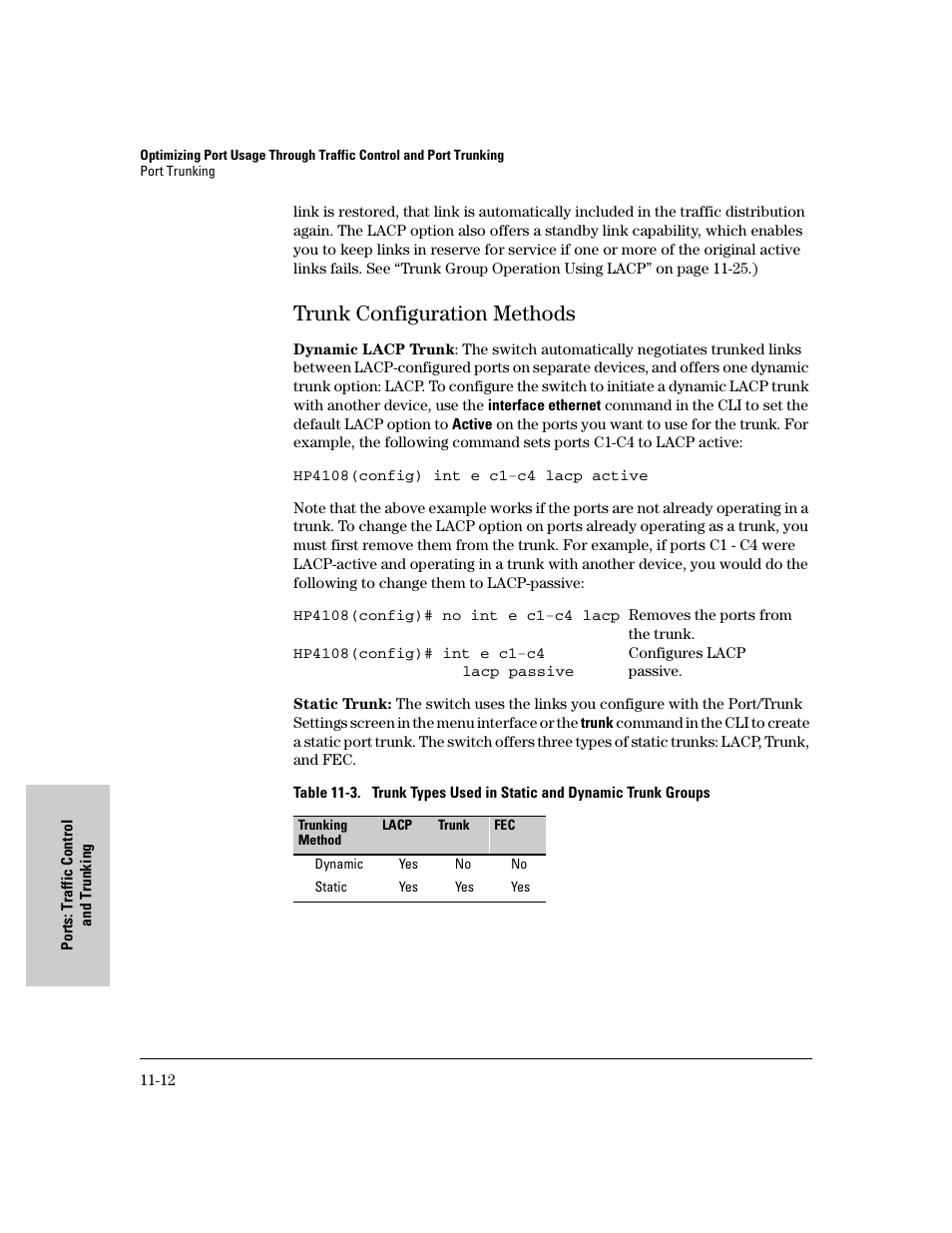 Trunk configuration methods, Trunk configuration methods -12 | IronPort Systems 4108GL User Manual | Page 210 / 483