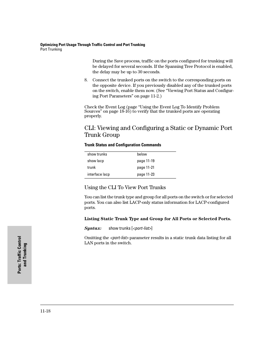 Using the cli to view port trunks, Using the cli to view port trunks -18 | IronPort Systems 4108GL User Manual | Page 216 / 483