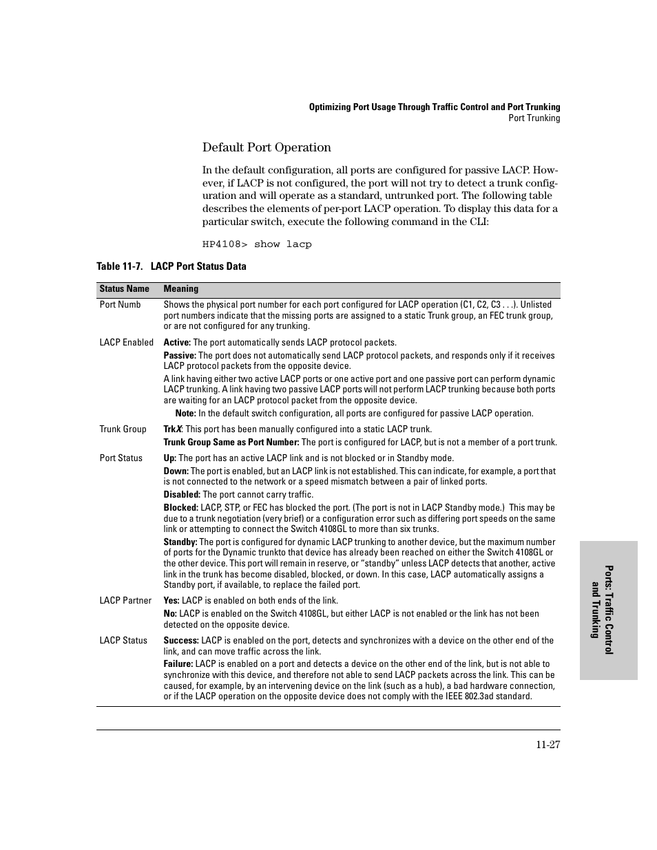 Default port operation, Default port operation -27 | IronPort Systems 4108GL User Manual | Page 225 / 483