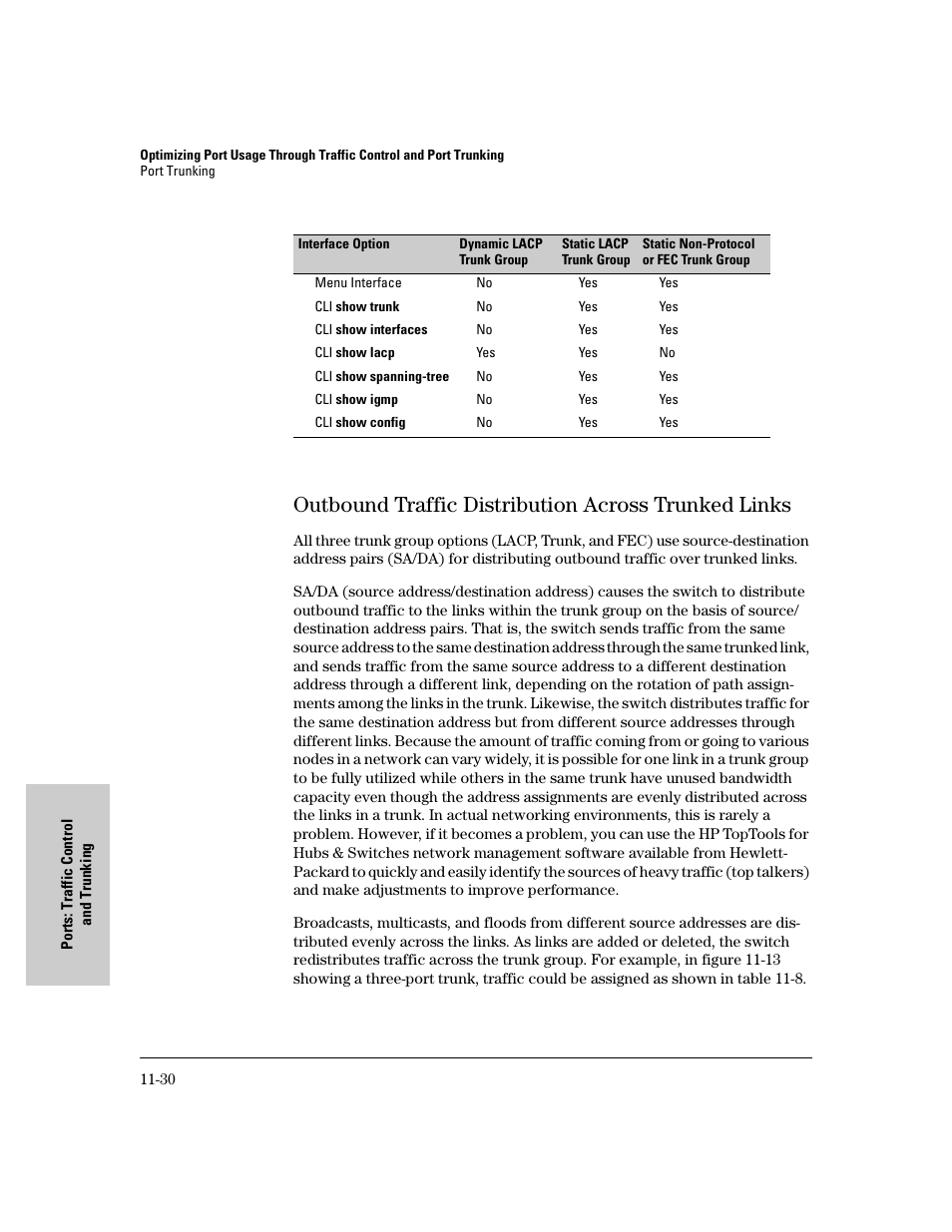 Outbound traffic distribution across trunked links | IronPort Systems 4108GL User Manual | Page 228 / 483