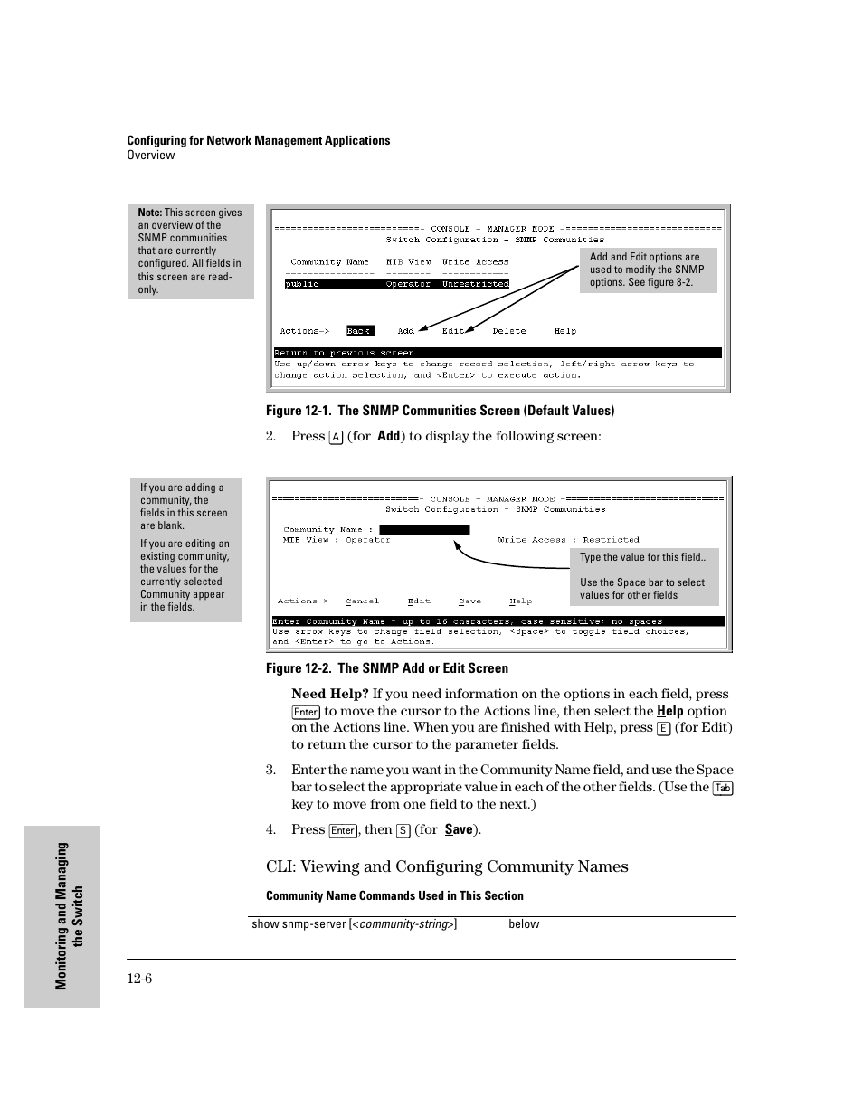 Cli: viewing and configuring community names, Cli: viewing and configuring community names -6 | IronPort Systems 4108GL User Manual | Page 236 / 483