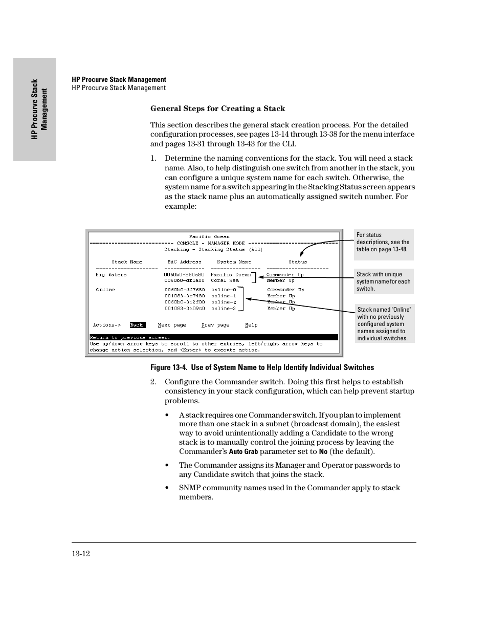 General steps for creating a stack, General steps for creating a stack -12 | IronPort Systems 4108GL User Manual | Page 270 / 483