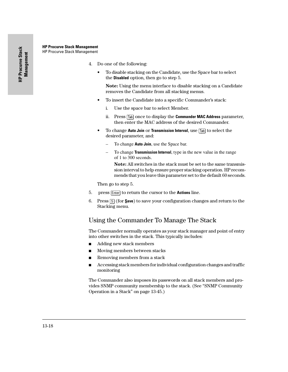 Using the commander to manage the stack, Using the commander to manage the stack -18 | IronPort Systems 4108GL User Manual | Page 276 / 483